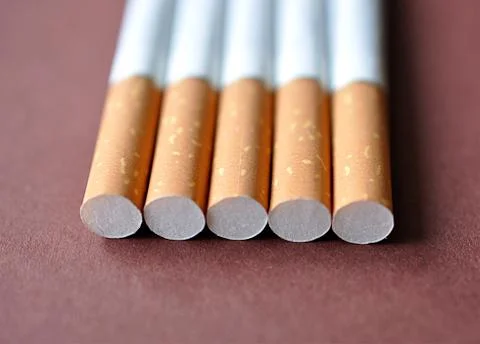 View of cigarettes Stock Photos