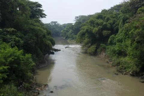The view of Cikeas river Foto stock