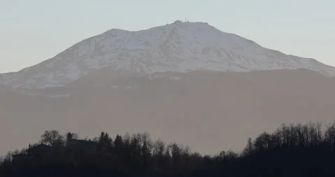 View of Cimone mountain Stock Footage 170861667