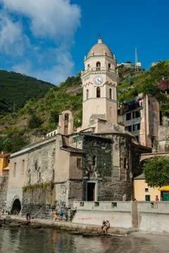 View of the cinque terre park, italy Stock Photos