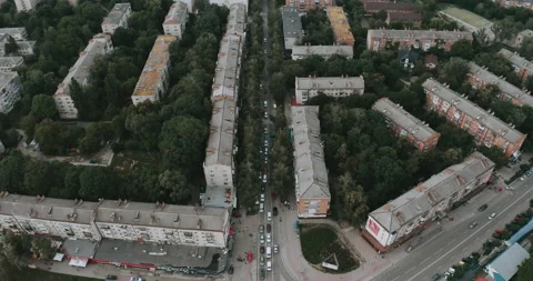 View of the city from above Stock Footage 134582268
