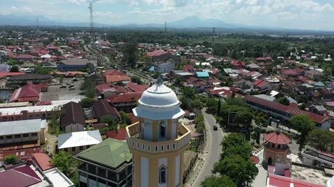 The view of the city from above Stock Footage 276553529