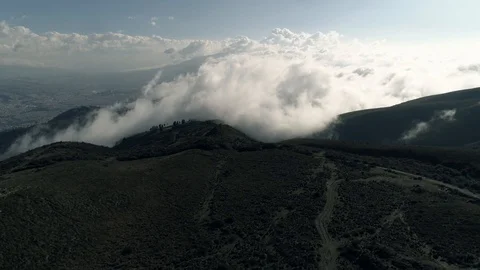 View of the city and mountains. Stock Footage 89850730