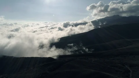 View of the city and mountains. Stock Footage 89850916