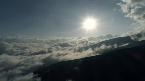 View of the city and mountains. Stock Footage 89850963