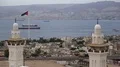 View of the city of Aqaba in Jordan and Eilat city in Israel HD Footage