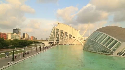 View on the City of Arts 2 Stock Footage 78892631