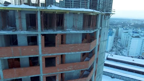 A view of the city because of the buildings Video stock 85829819