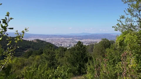 View of the city of Bursa, Turkey Stock Footage 108914027