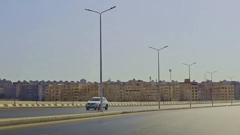 A view of a city from a car Vídeo Stock 291574408