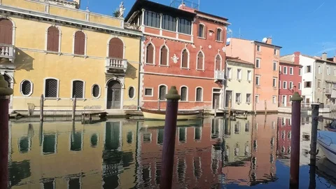 View of the city of Chioggia Stock Footage 102715233