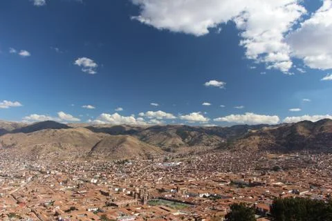 View of City cusco in peru Stock Photos