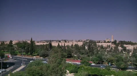 View of City of David - Jerusalem 1 Stock Footage 10956962