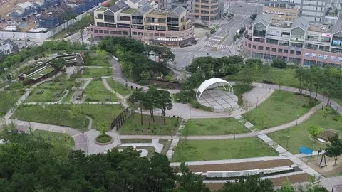 View from the city, drone shot Video stock 310079834