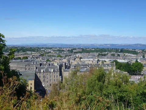 View of the city of Edinburgh Stock Photos