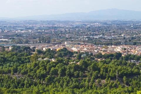 View of the city in an environment of economic progress Stock Photos