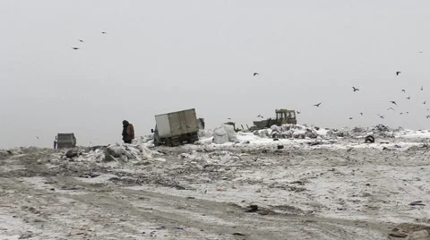 View on the city garbage Stock Footage 60371467