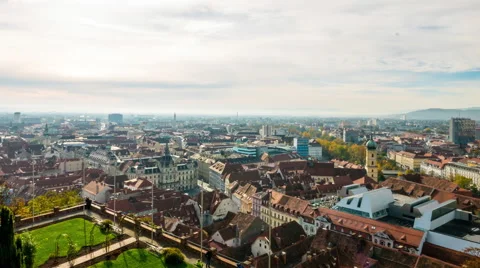 View on the city of Graz in Styria Stock-Footage 57258044