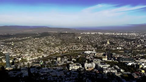 View of the city from a height Stock Footage 222923491