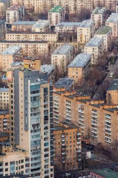 View of the city from a height Stock Photos