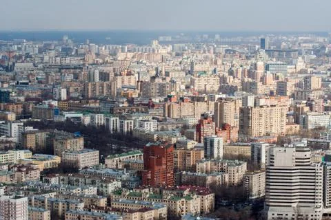 View of the city from a height Foto stock