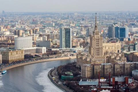 View of the city from a height Stock Photos