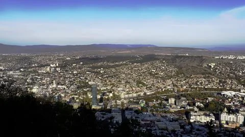 View of the city from a height Stock Photos