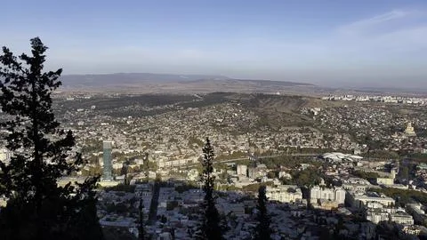 View of the city from a height Stock Photos
