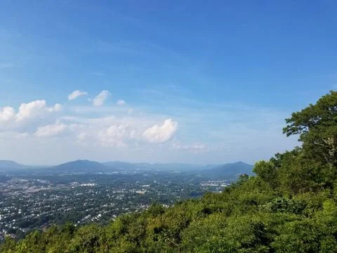 View of city from high up Stock Photos