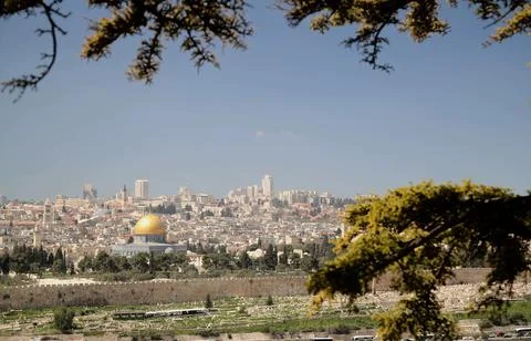 View of the city of Jerusalem Foto stock