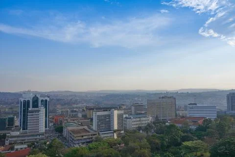 View of the city of Kampala Foto stock
