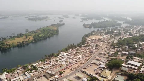 View of a city by a lake 動画素材 296874308