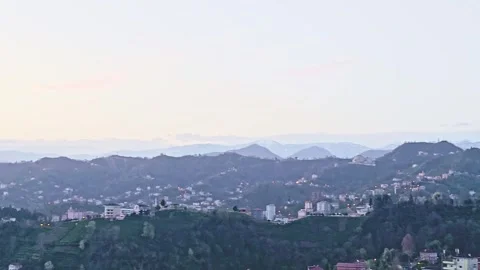 A view of a city with a mountain in the background Stock Footage 272804077