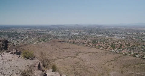 View of the city from the mountain top. Video stock 162510246