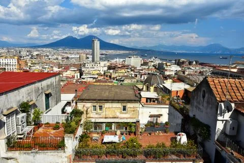 View of the city of Naples Stock Photos