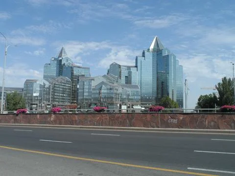 View in the city 库存照片