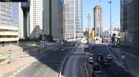 View City Ramat gan  . Downtown Area . israel Stock Footage 68671653