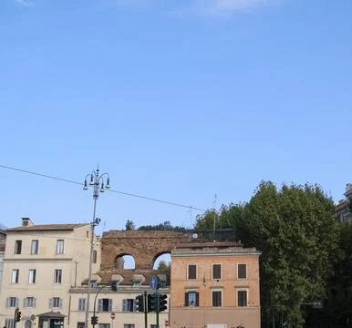 View of the city of Rome Foto stock