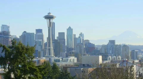 View of city of Seattle Stock Footage 63854668