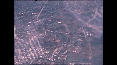 View of a city from the sky Stock Footage 271194597