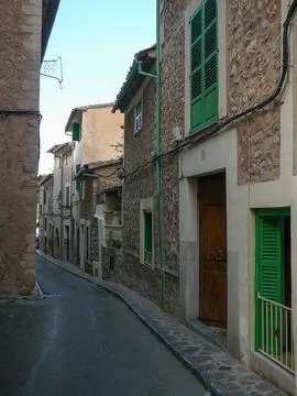 View of the city of Soller Foto stock