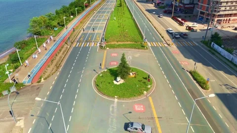 A view a city street. Stock Footage 284684786