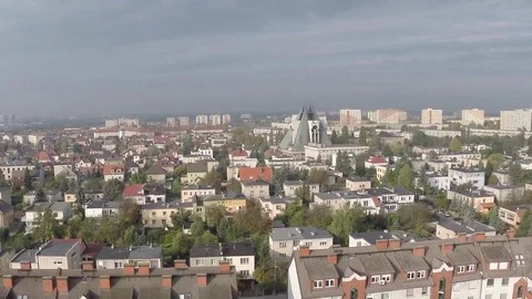 View of the city, town Video stock 71848928