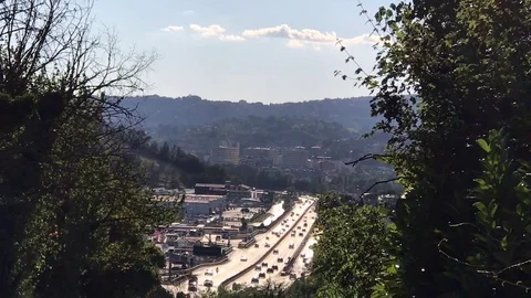 View city traffic from the top 動画素材 82689492