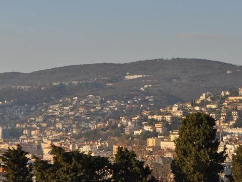 View of the city of Trieste Foto stock