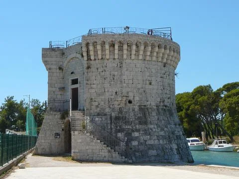 View of the city of Trogir Stock Photos