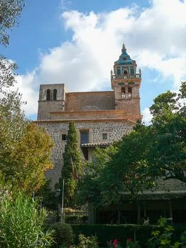 View of the city of Valldemossa Stock Photos