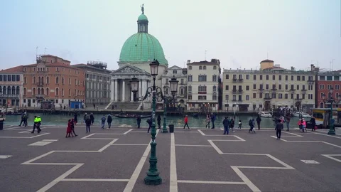View From The City of Venice Station Stock Footage 101064010