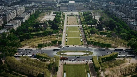 View of cityscape of Paris, Ile de France, France with major attractions of Video stock 75835731