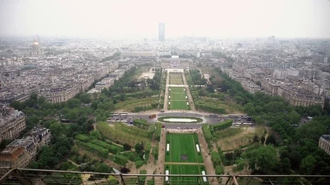 View of cityscape of Paris, Ile de France, France with major attractions of Stock Footage 75839466